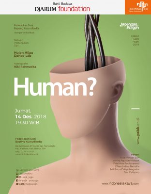 Poster Pertunjukan Tari bertajuk 'Human?'